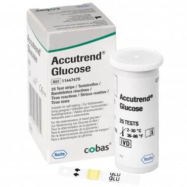 Accutrend Glucose Test Strips 25s - DoctorOnCall Online Pharmacy