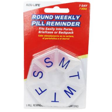 Acu-Life Round 7-Day Pill Box (104C) 1s - DoctorOnCall Farmasi Online