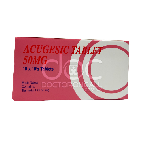 Acugesic 50mg Tablet - 10s (strip) - DoctorOnCall Farmasi Online