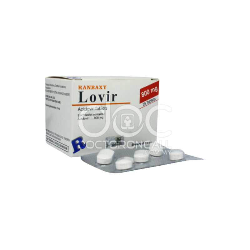 Ranbaxy Lovir 800mg Tablet 35s - DoctorOnCall Farmasi Online