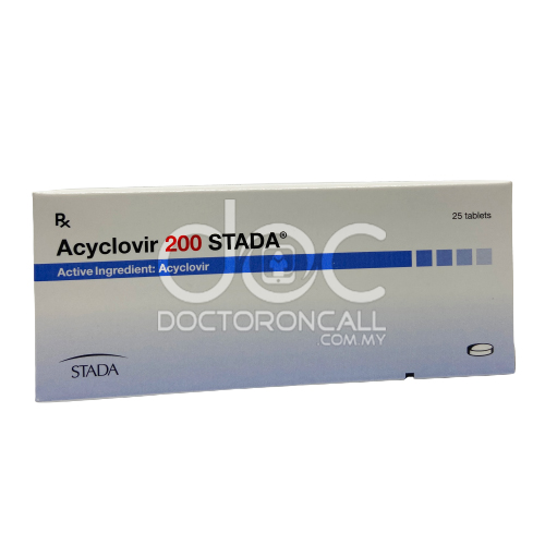 Acyclovir Stada 200mg Tablet 25s - DoctorOnCall Online Pharmacy