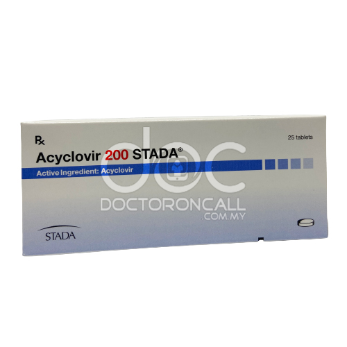 Acyclovir Stada 200mg Tablet 5s (strip) - DoctorOnCall Online Pharmacy