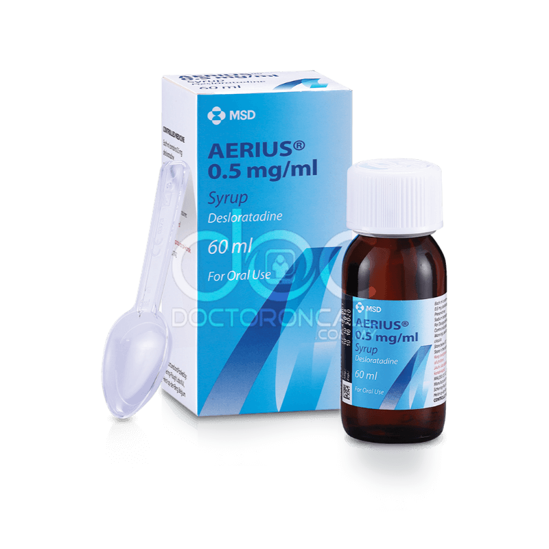 Aerius 0.5 mg/ml Syrup 60ml - DoctorOnCall Online Pharmacy