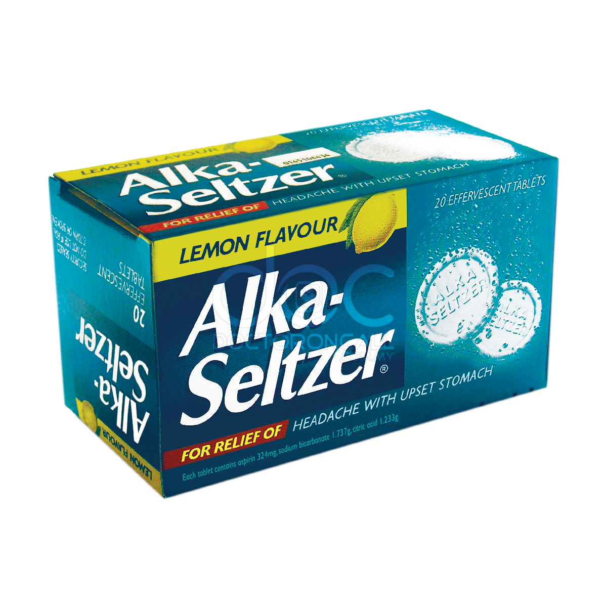 Alka Seltzer Lemon 2s (strip) - DoctorOnCall Farmasi Online