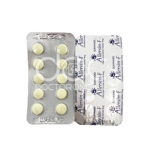Sunward Allersin-F 4mg Tablet 10s (strip) - DoctorOnCall Online Pharmacy