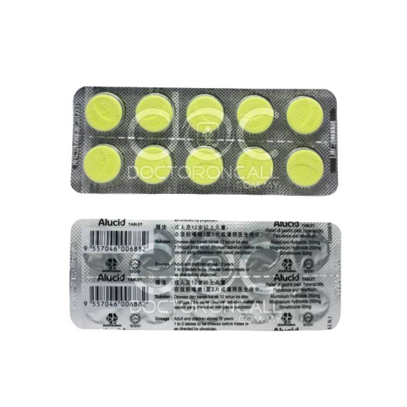 Alucid Tablet 10s (strip) - DoctorOnCall Online Pharmacy