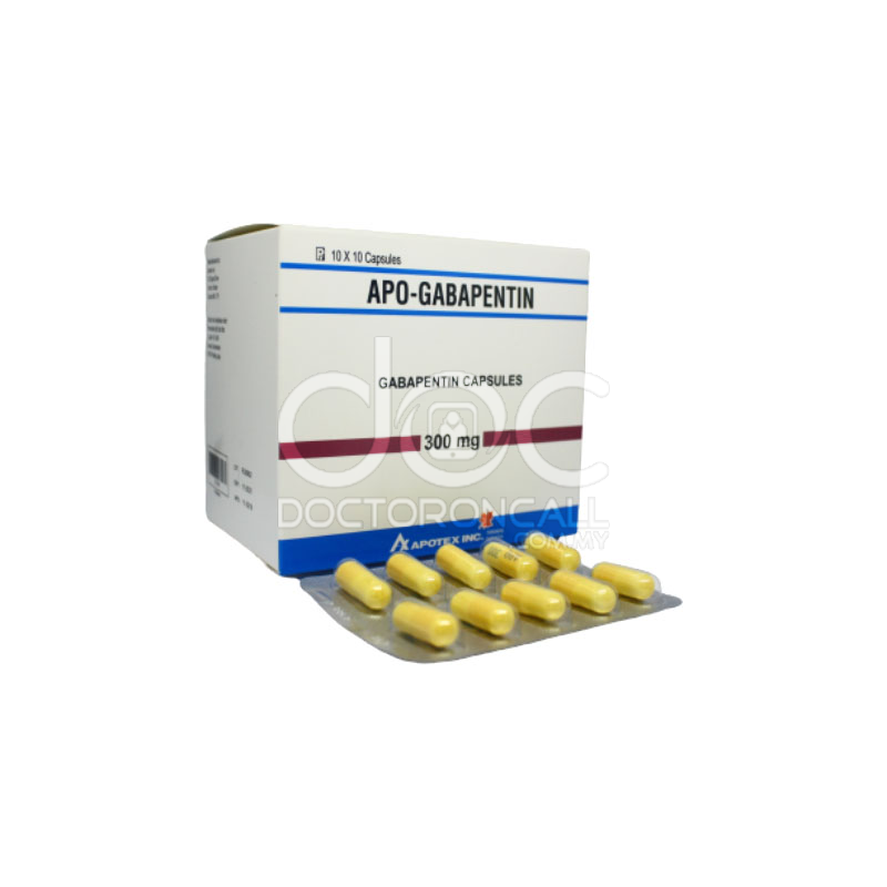 Apo-Gabapentin 300mg Capsule 10s (strip) - DoctorOnCall Farmasi Online