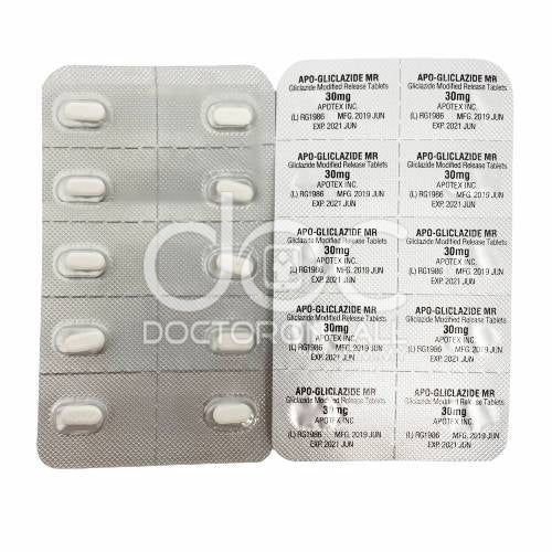 Apo-Gliclazide MR 30mg Tablet 30s - DoctorOnCall Online Pharmacy