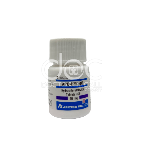 Apo-Hydro 50mg Tablet 30s - DoctorOnCall Online Pharmacy