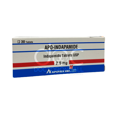 Apo-Indapamide 2.5mg Tablet 30s - DoctorOnCall Online Pharmacy