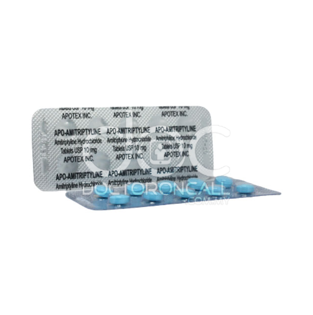 Apo-Amitriptyline 10mg Tablet (Not For Sale) 10s (strip) - DoctorOnCall Farmasi Online
