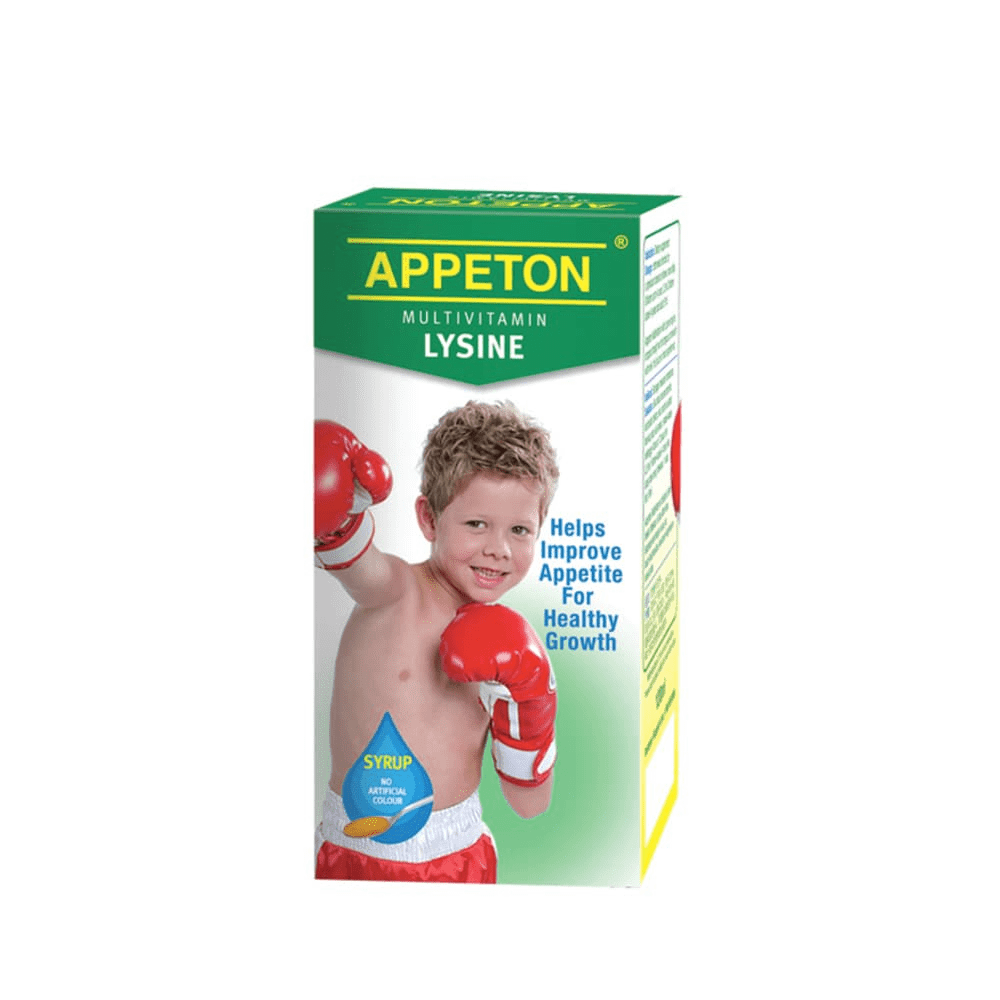 Appeton Multivitamin Lysine Syrup (Fruity Flavour) - 120ml - DoctorOnCall Online Pharmacy