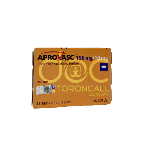 Aprovasc 150/10mg Tablet 28s - DoctorOnCall Farmasi Online
