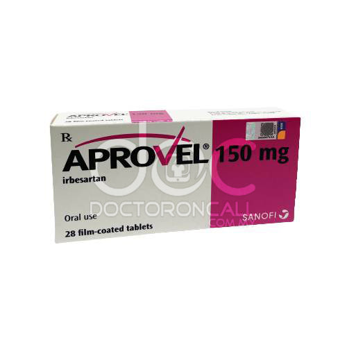 Aprovel 150mg Tablet 28s - DoctorOnCall Online Pharmacy