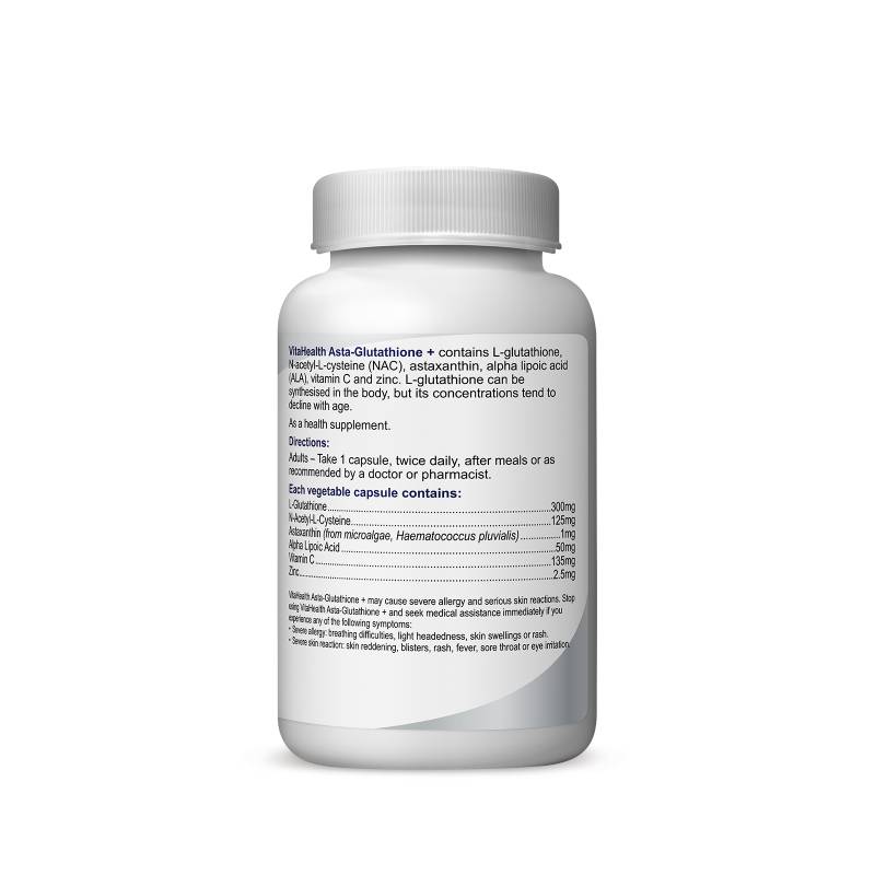 VitaHealth Asta Glutathione Plus 30s - DoctorOnCall Farmasi Online