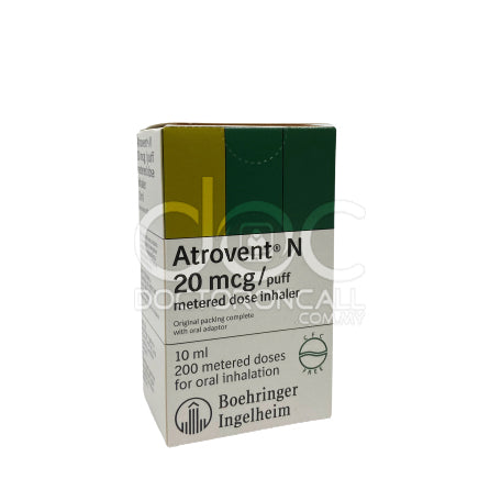 Atrovent N 20mcg Inhaler - 200 doses - DoctorOnCall Online Pharmacy