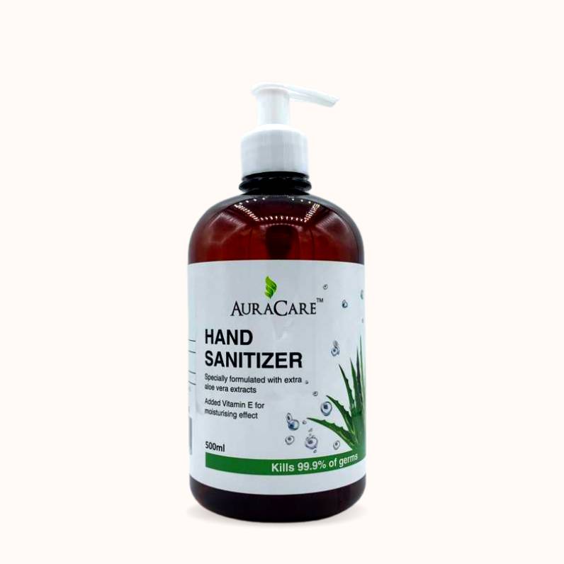AuraCare Hand Sanitizer 500ml Aloe Vera - DoctorOnCall Farmasi Online