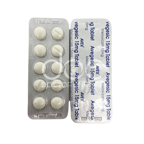 Avegesic 15mg Tablet 50s - DoctorOnCall Online Pharmacy