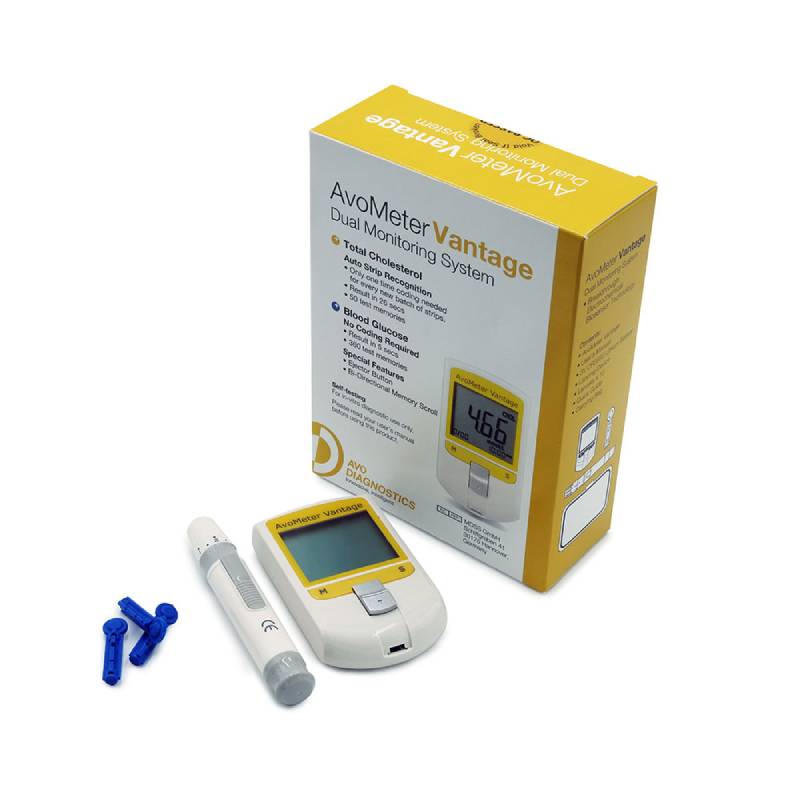 Avo Meter Vantage Premium Pack + Cholesterol Strips 1s + 2s - DoctorOnCall Online Pharmacy