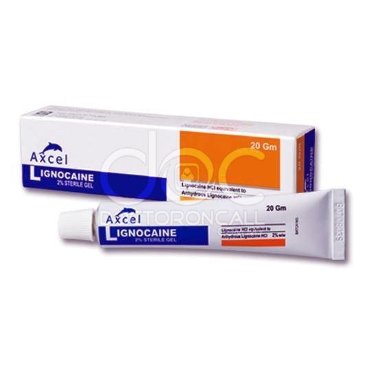 Axcel Lignocaine 2% Sterile Gel 20g - DoctorOnCall Online Pharmacy