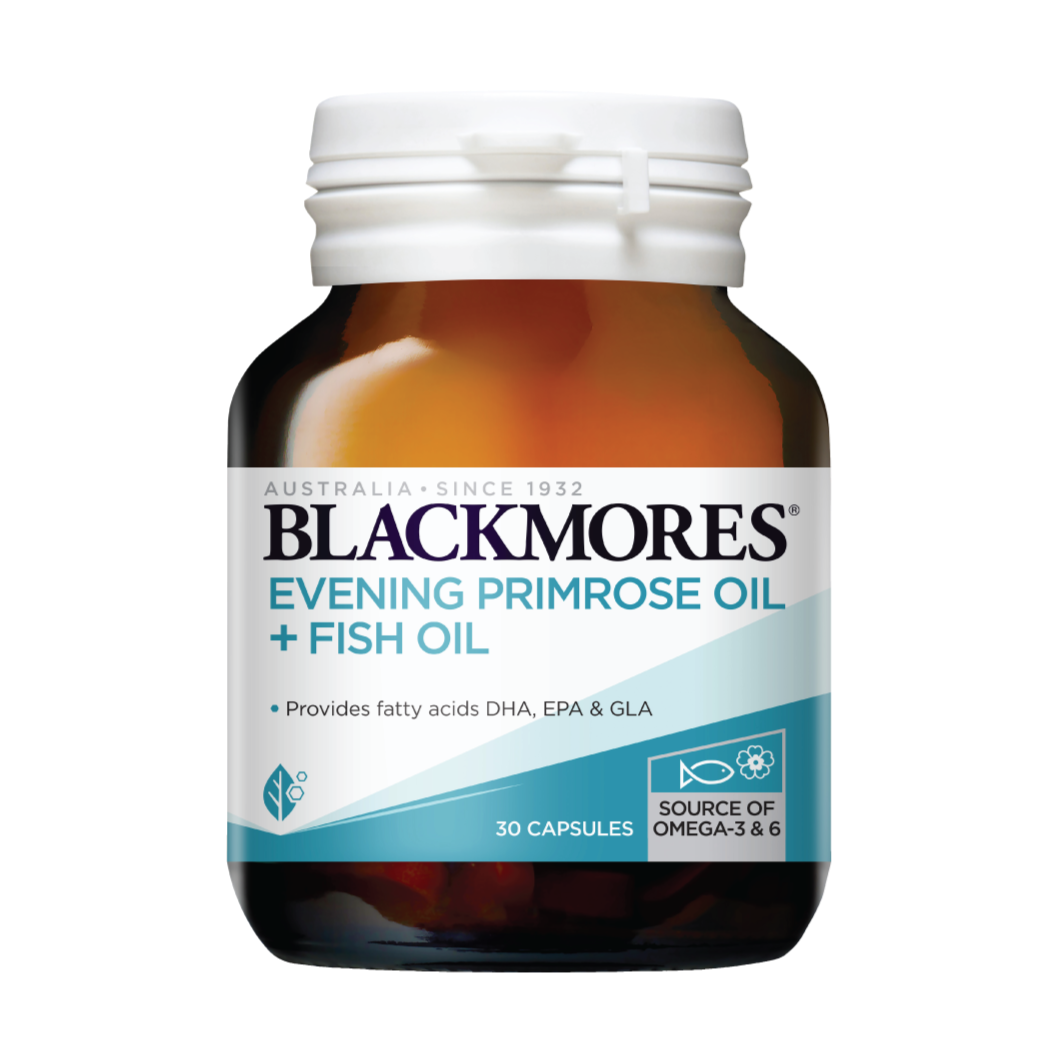 Blackmores Evening Primrose Oil + Fish Oil Capsule 30s - DoctorOnCall Farmasi Online