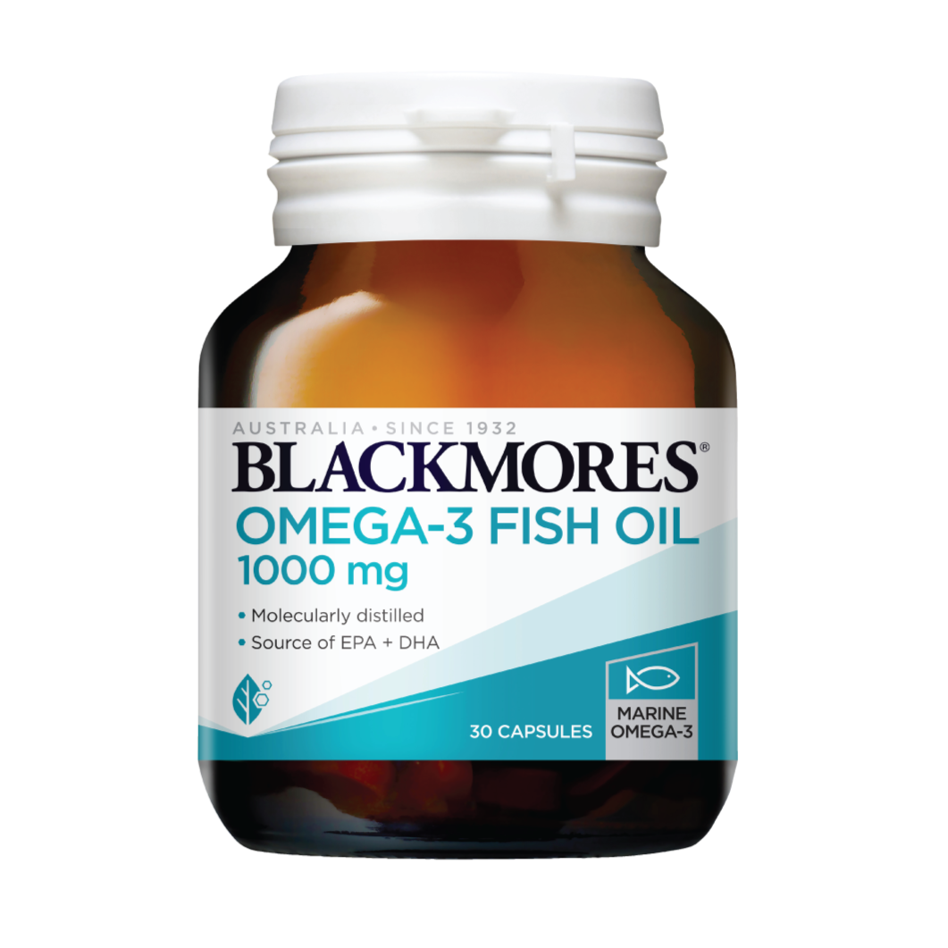 Blackmores Omega-3 Fish Oil 1000mg Capsule-Lemah tenaga batin susah nk bangun