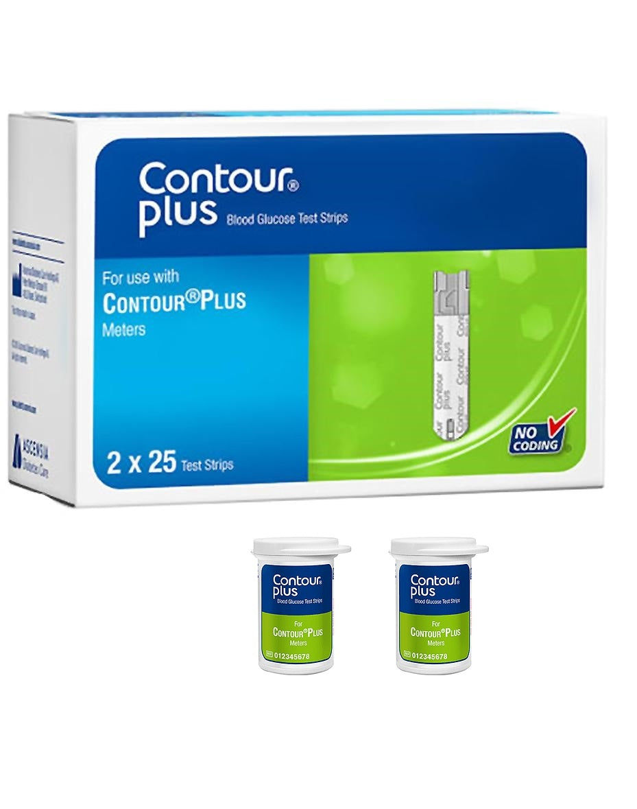 Buy Bayer Contour Plus Test Strips 25s x2 - DoctorOnCall