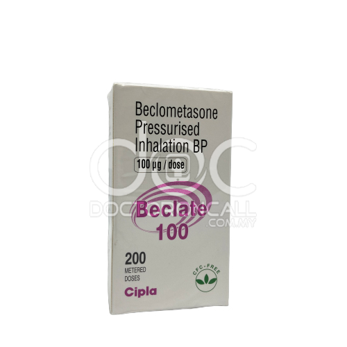 Beclate 100 Inhaler 200 doses - DoctorOnCall Online Pharmacy