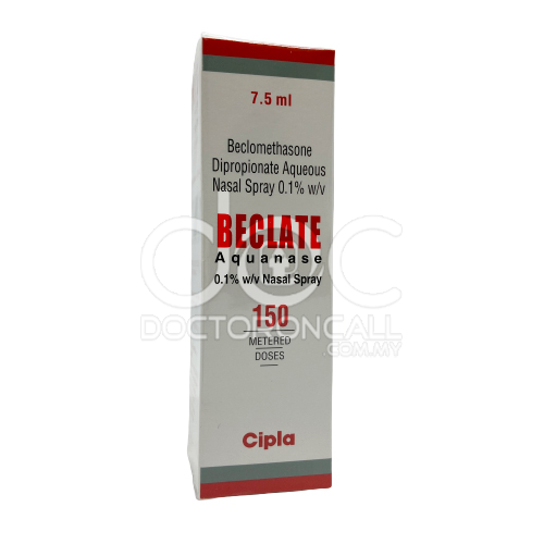 Beclate Aquanase Nasal Spray 150 doses - DoctorOnCall Online Pharmacy