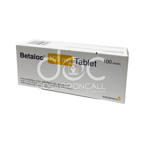 Betaloc 100mg Tablet 20s (strip) - DoctorOnCall Farmasi Online