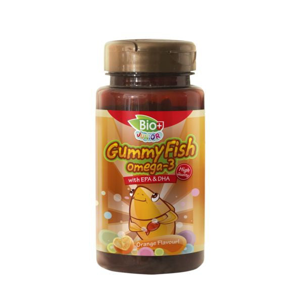 Bio+ Junior Fish Omega-3 Gummy Orange 80s - DoctorOnCall Farmasi Online