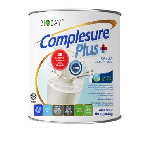 Biobay Complesure Plus with HMB Complete Nutrition 850g - DoctorOnCall Online Pharmacy