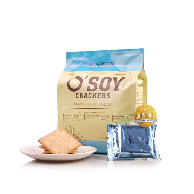 Biogreen Bio-O Soy Crackers 16x30g - DoctorOnCall Online Pharmacy