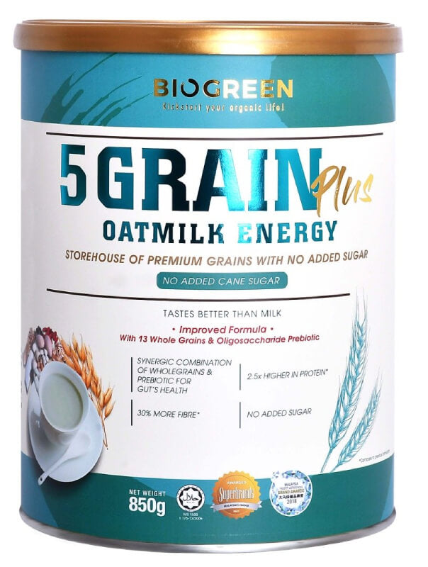 Biogreen Five Grain Oatmilk Energy - 850g - DoctorOnCall Online Pharmacy