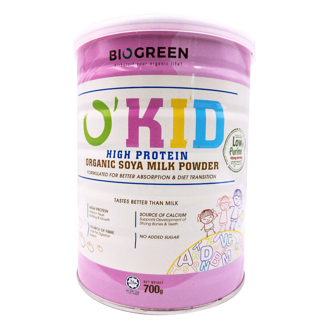 Biogreen O Kid High Protein Organic Soya Milk Powder + Premium - 750g - DoctorOnCall Online Pharmacy