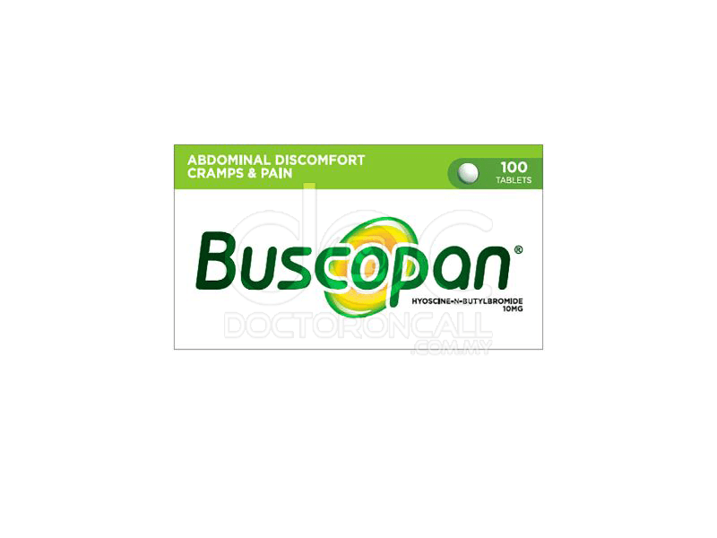 Buscopan 10mg Tablet-Perut asyik berbunyi