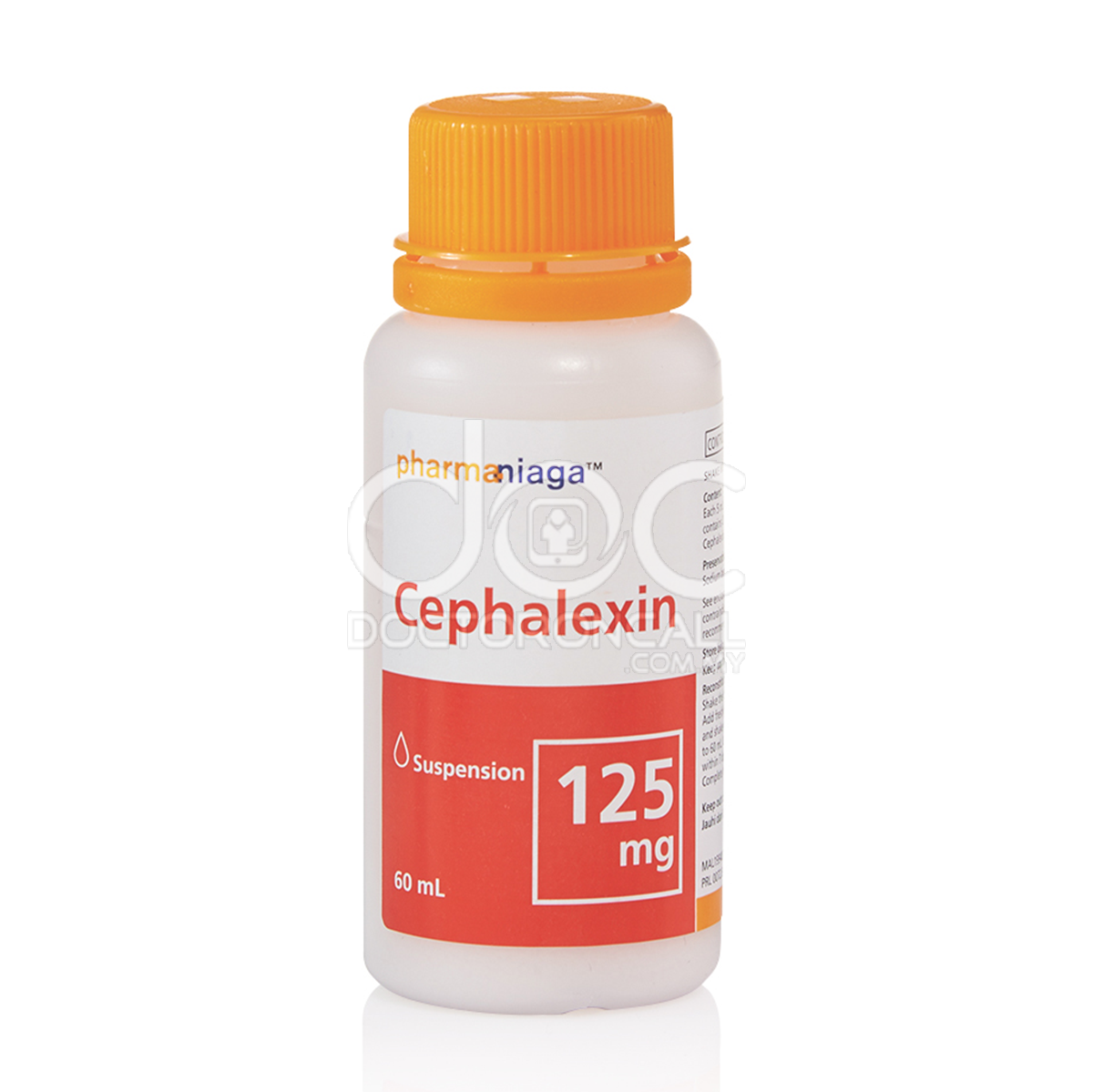 Pharmaniaga Cephalexin Oral Suspension 125mg/5ml 60ml - DoctorOnCall Farmasi Online