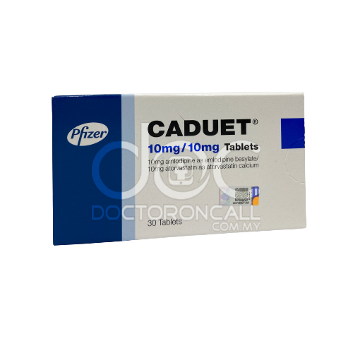 Caduet 10mg/10mg Tablet 30s - DoctorOnCall Online Pharmacy