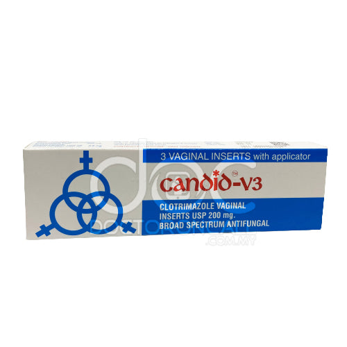 Candid-V3 200mg Vaginal Tablet 3s - DoctorOnCall Online Pharmacy