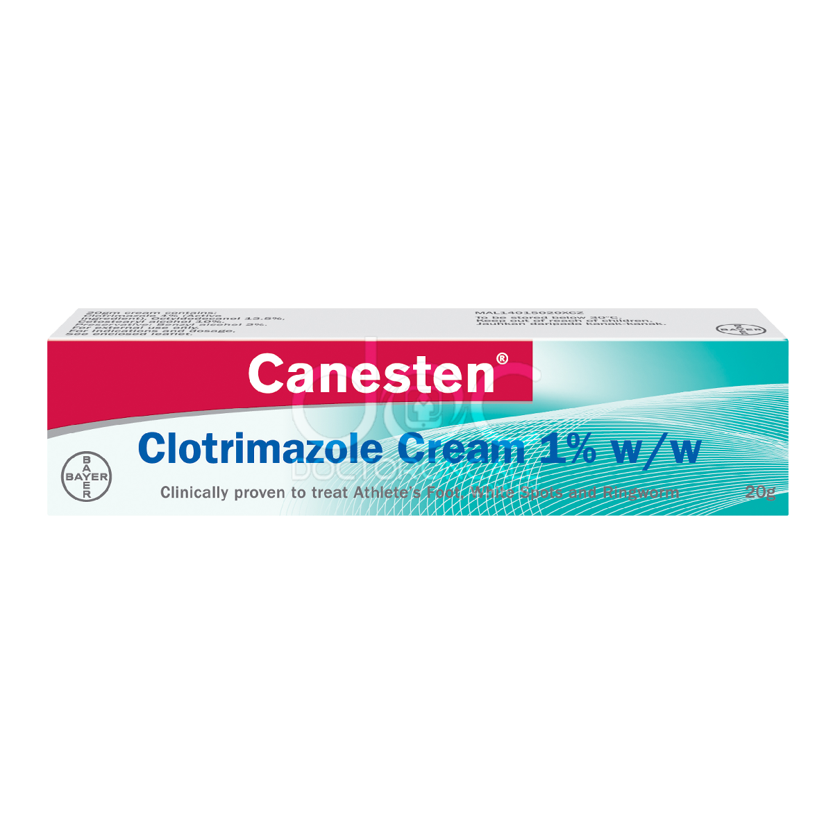 Canesten 1% Cream 20g - DoctorOnCall Farmasi Online