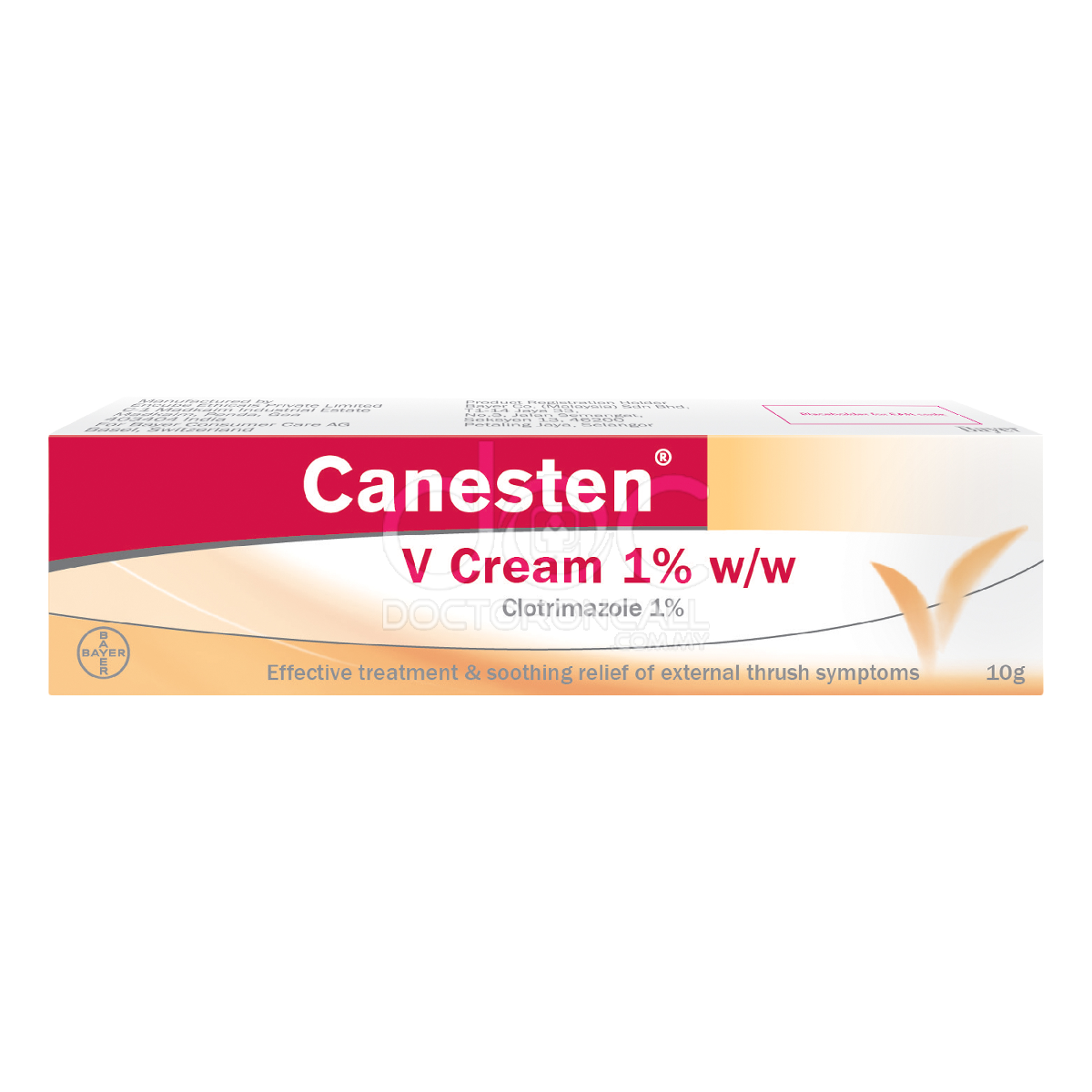 Canesten V 1% Cream 10g - DoctorOnCall Farmasi Online