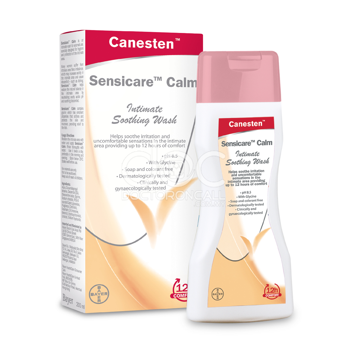 Canesten Sensicare Calm Intimate Soothing Wash 200ml - DoctorOnCall Online Pharmacy