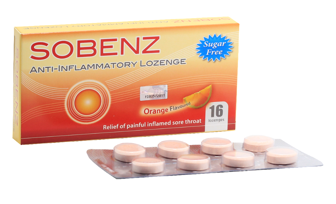 Sobenz Lozenge (Orange)-Blood in phlegm in the morning