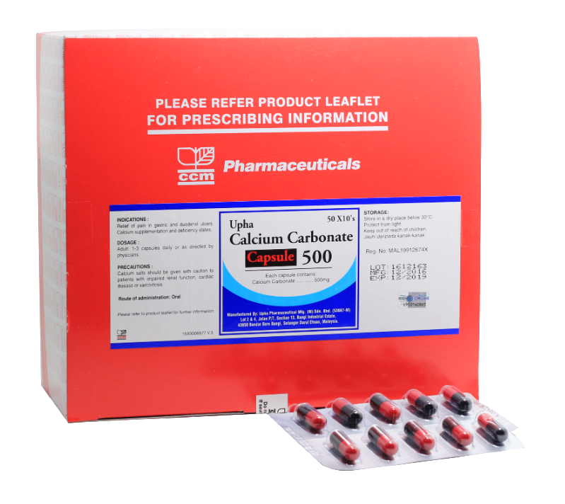 Calsonate Calcium Carbonate 500mg Capsule 10s (strip) - DoctorOnCall Online Pharmacy