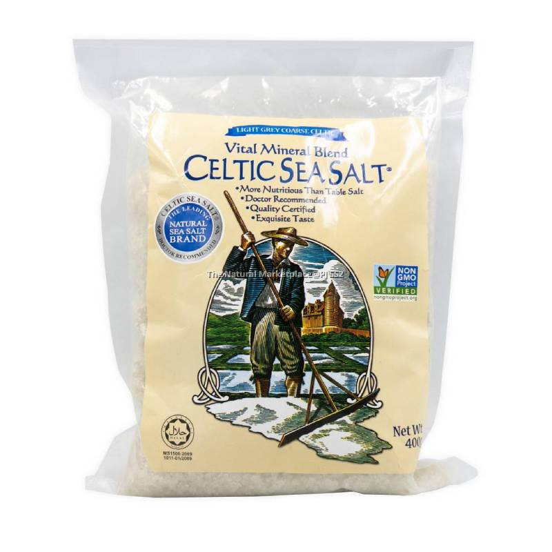 Celtic Coarse Sea Salt (Light Grey) 400g - DoctorOnCall Online Pharmacy