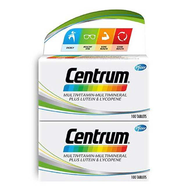 Centrum Multivitamin-Multimineral Plus Lutein and Lycopene Tablet 30s x2 - DoctorOnCall Farmasi Online