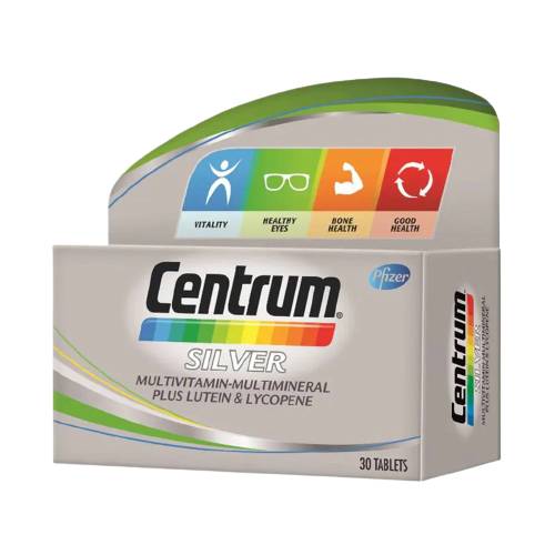 Centrum Silver Multivitamin-Multimineral + Lutein + Lycopene 30s x2 - DoctorOnCall Farmasi Online