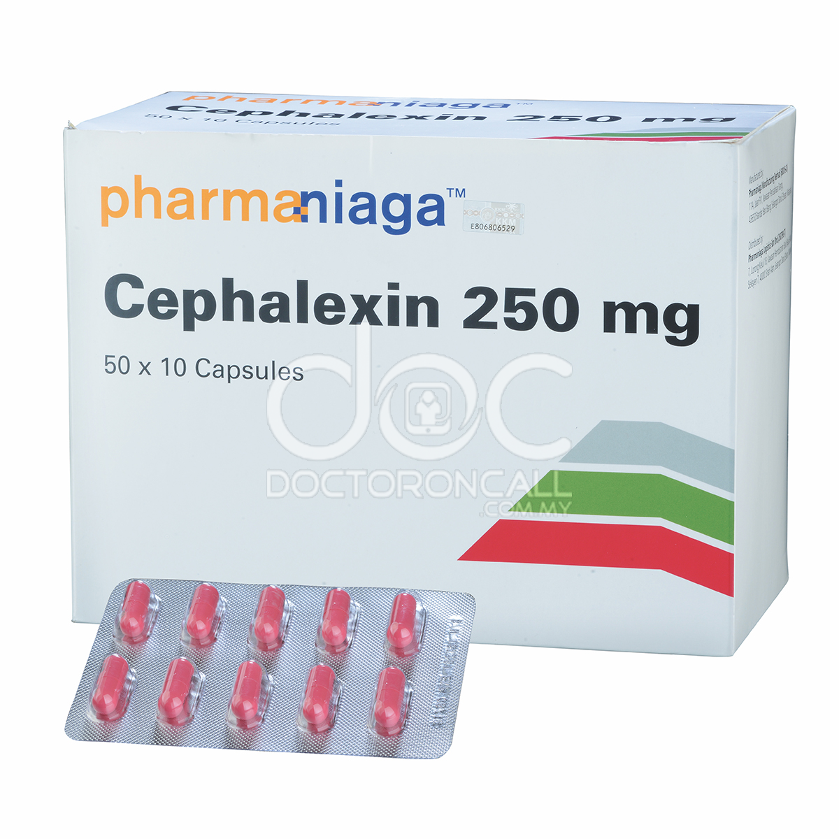 Pharmaniaga Cephalexin 250mg Capsule 10s (strip) - DoctorOnCall Online Pharmacy