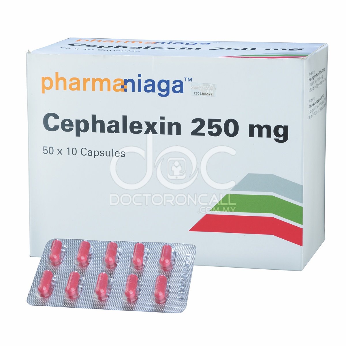 Pharmaniaga Cephalexin 250mg Capsule 10s (strip) - DoctorOnCall Farmasi Online