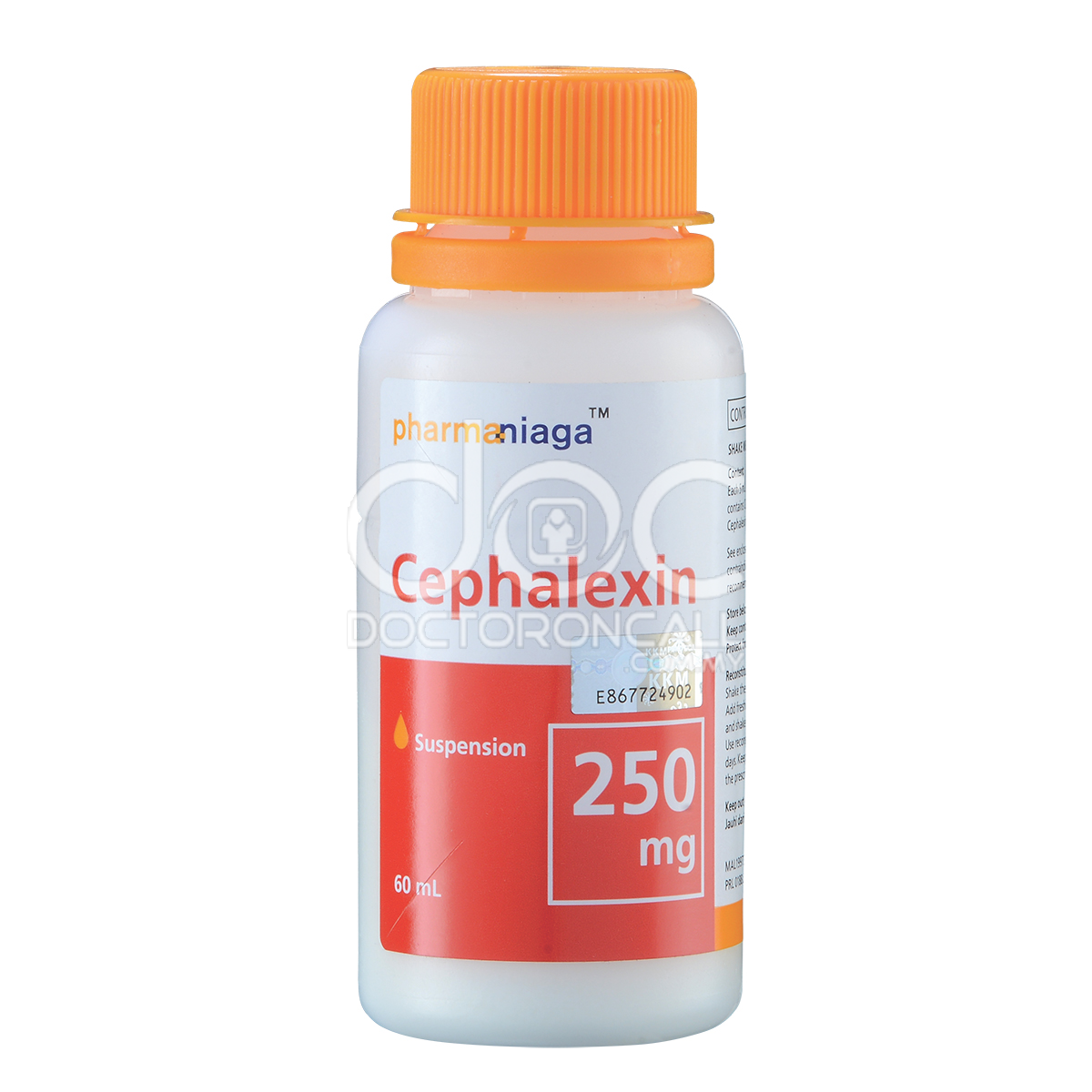 Pharmaniaga Cephalexin Oral Suspension 250mg/5ml 60ml - DoctorOnCall Online Pharmacy